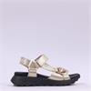 Hispanitas Ambar T-Bar Velcro Sandal - Gold Black